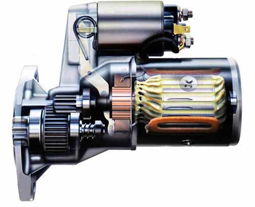 Car starter motor